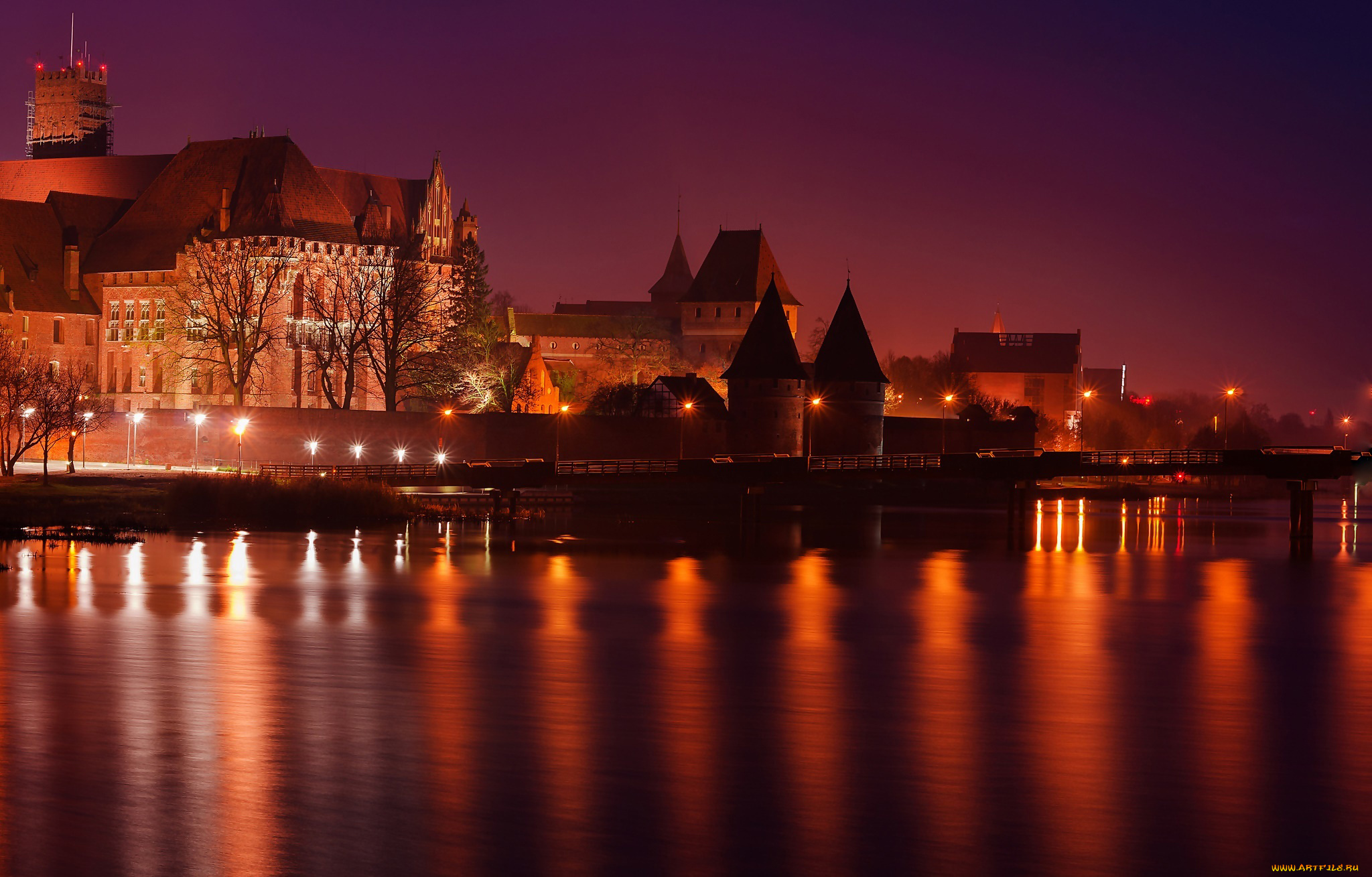malbork, castle, города, замки, польши, malbork, castle
