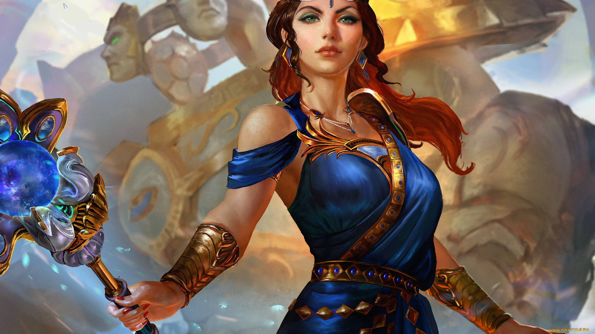 фэнтези, девушки, smite