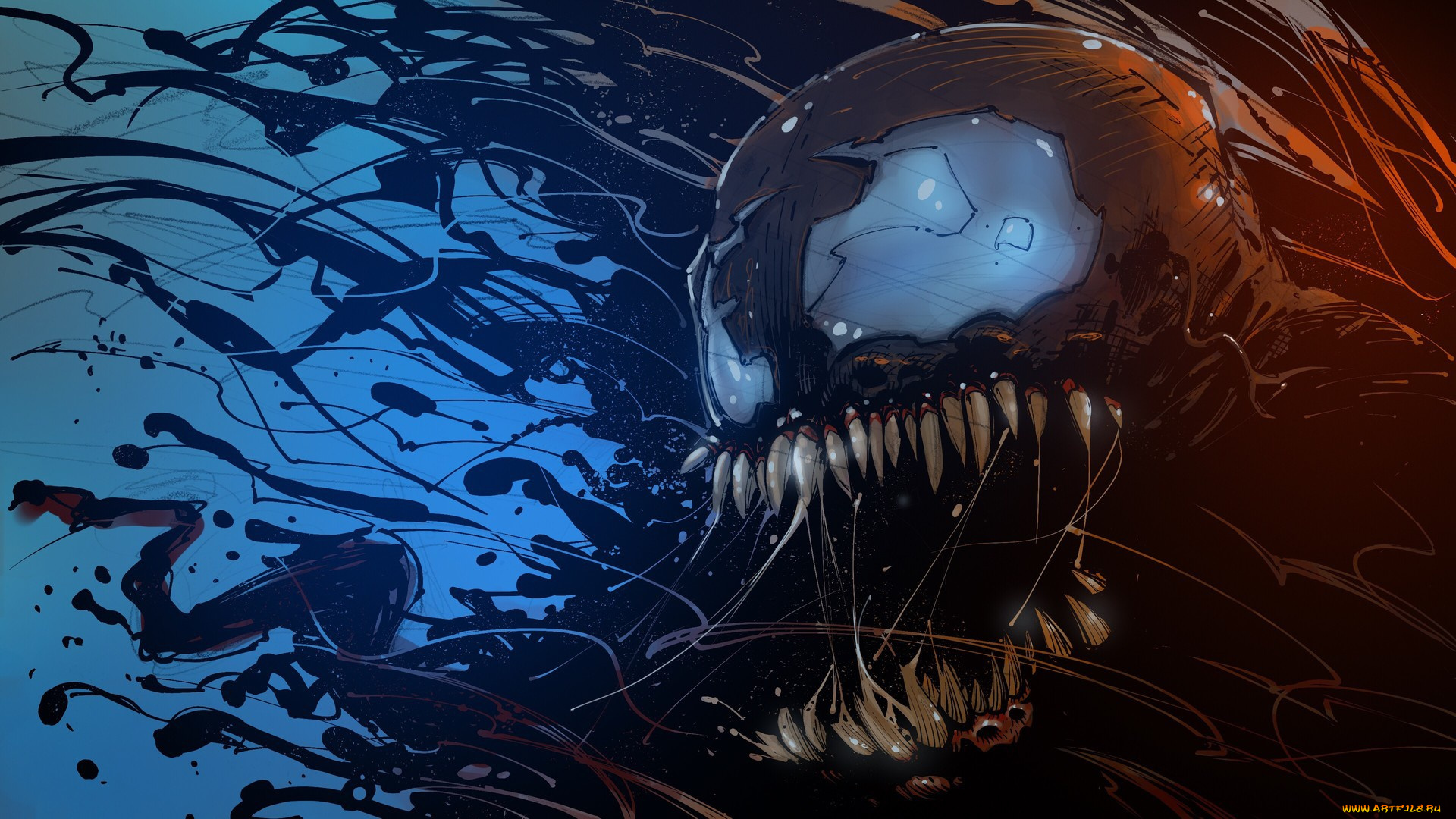 рисованное, комиксы, веном