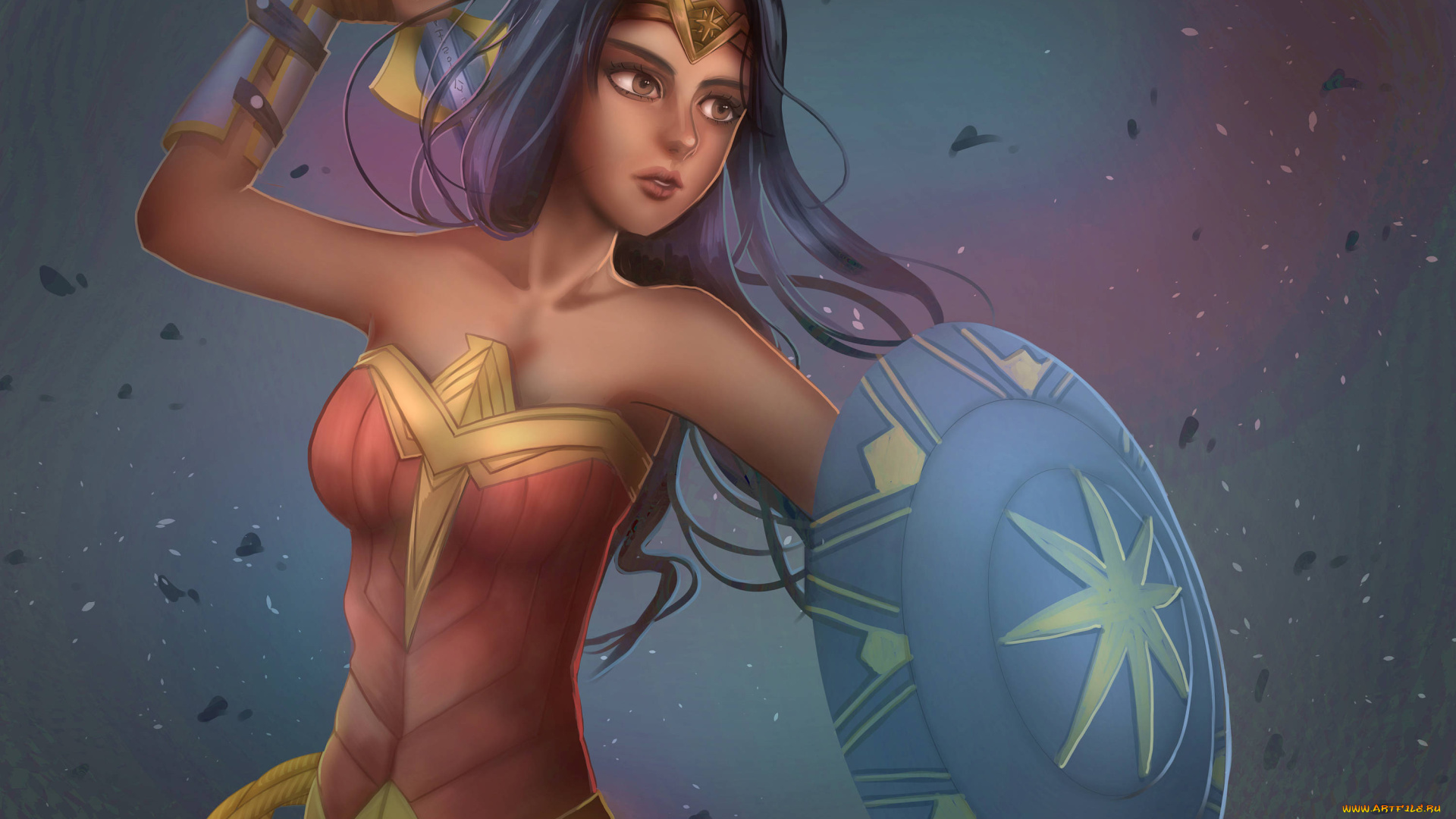 рисованное, комиксы, wonder, woman