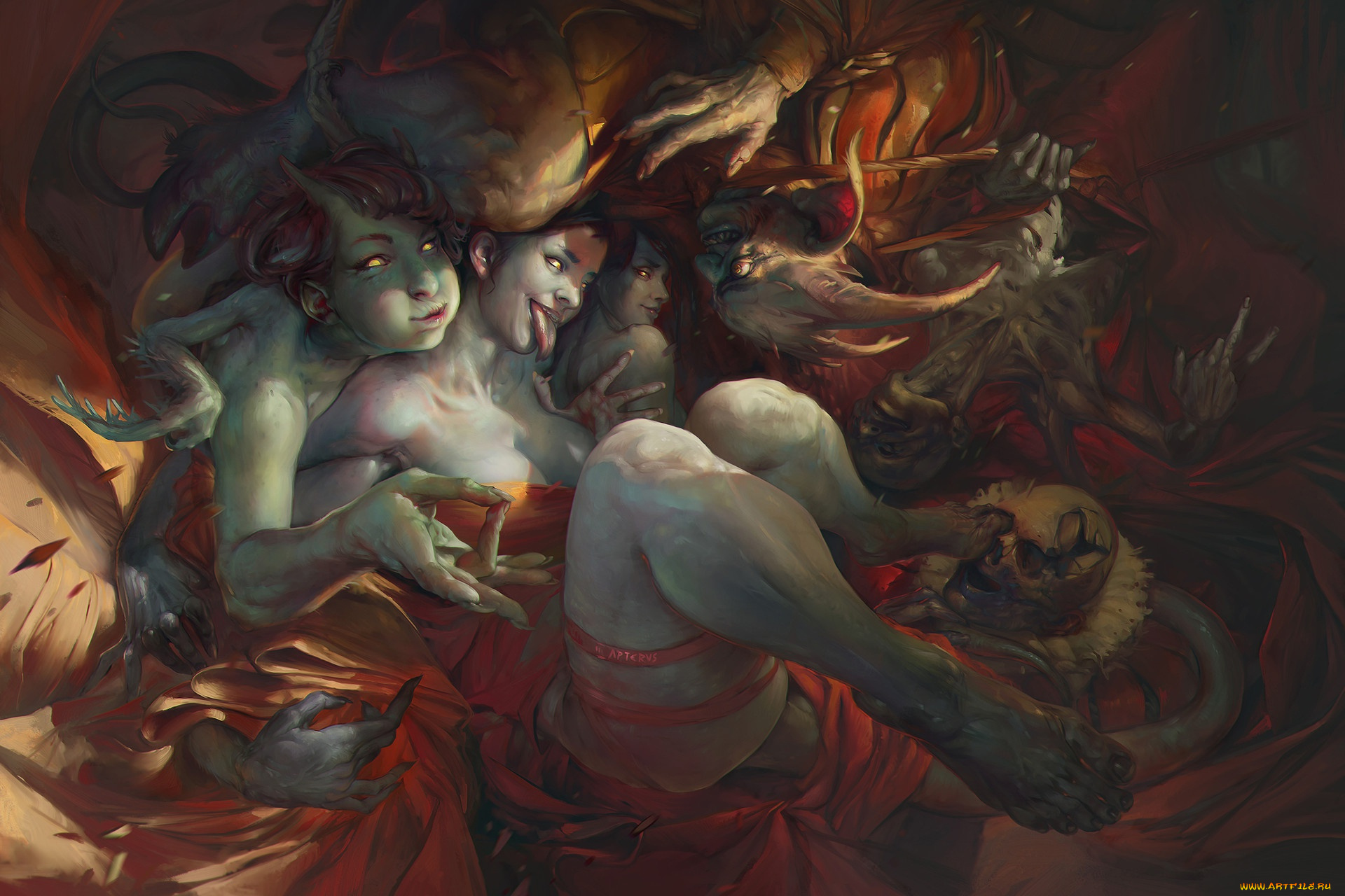 фэнтези, демоны, тьма, демон