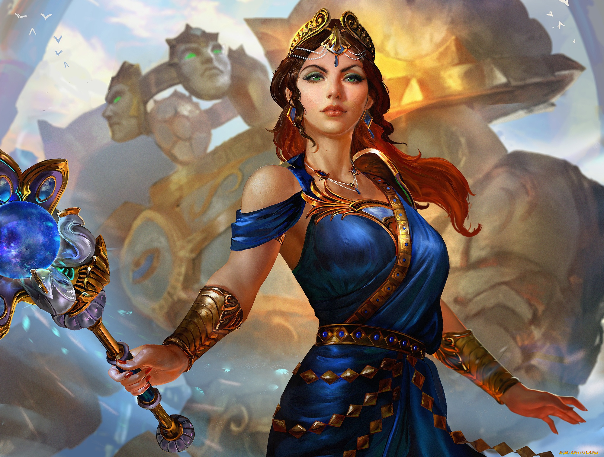 фэнтези, девушки, smite