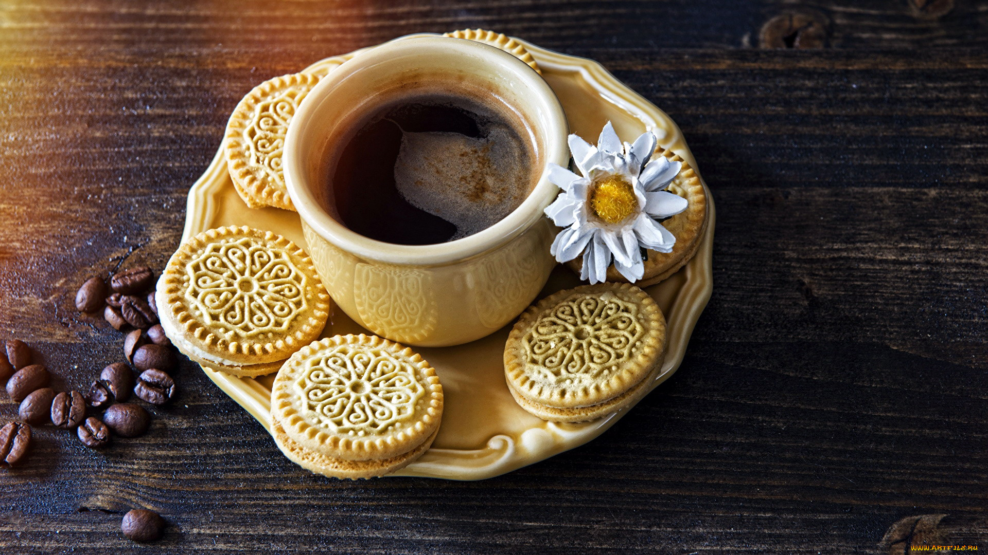 еда, кофе, , кофейные, зёрна, зерна, печенье