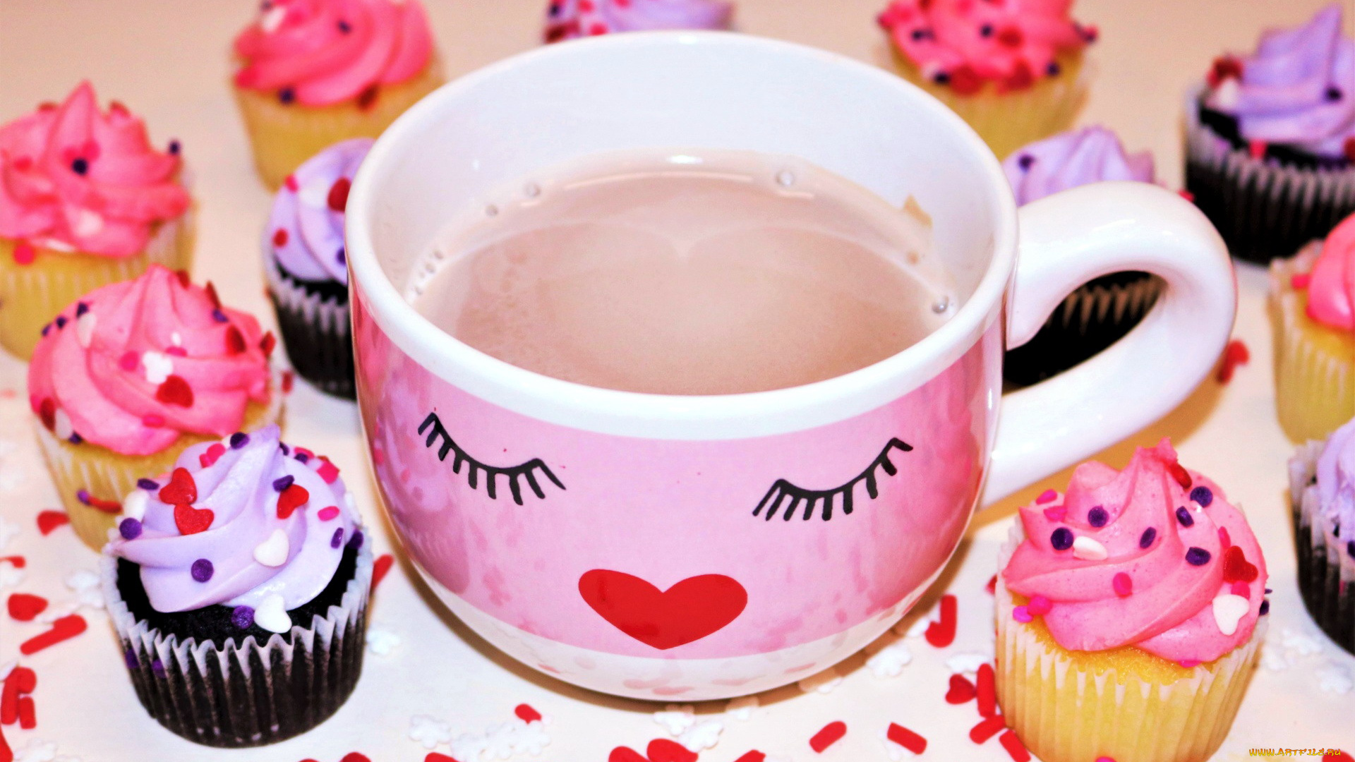 еда, пирожные, , кексы, , печенье, капкейки, кексы, какао