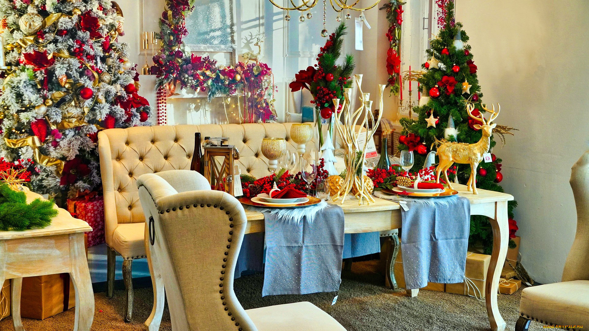 праздничные, ёлки, елка, украшения