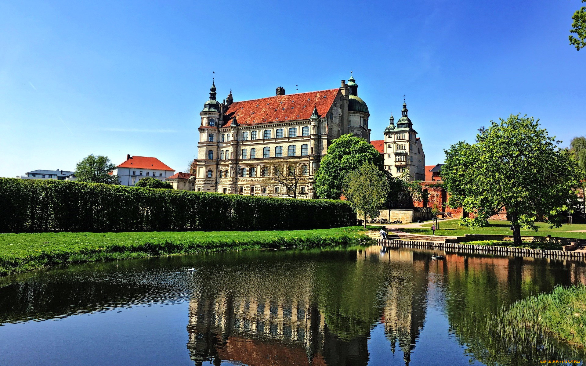 gustrow, castle, города, замки, германии, gustrow, castle