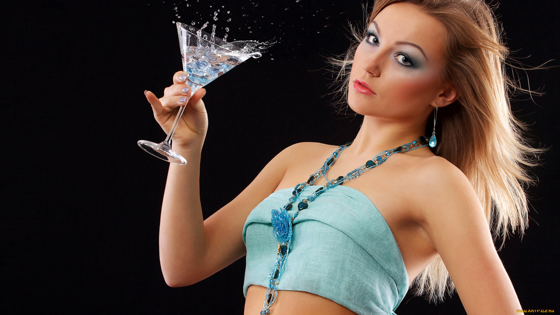 девушки, -, блондинки, , светловолосые, блондинка, коктейль, бижутерия