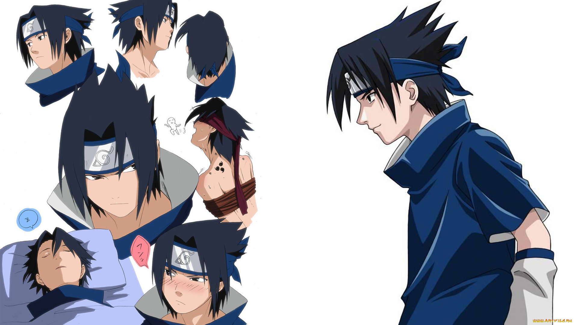 аниме, naruto, учиха, саске