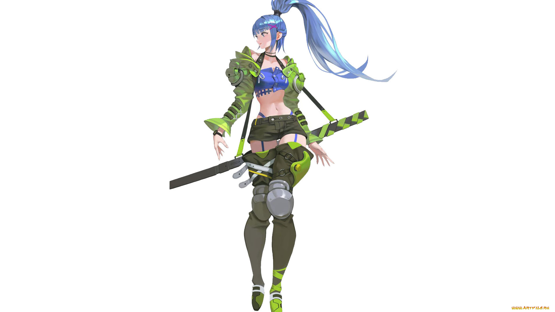 аниме, unknown, , другое, , девушка, оружие