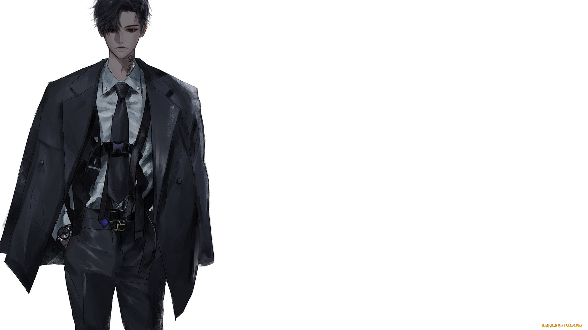 аниме, unknown, , другое, , парень, костюм, галстук