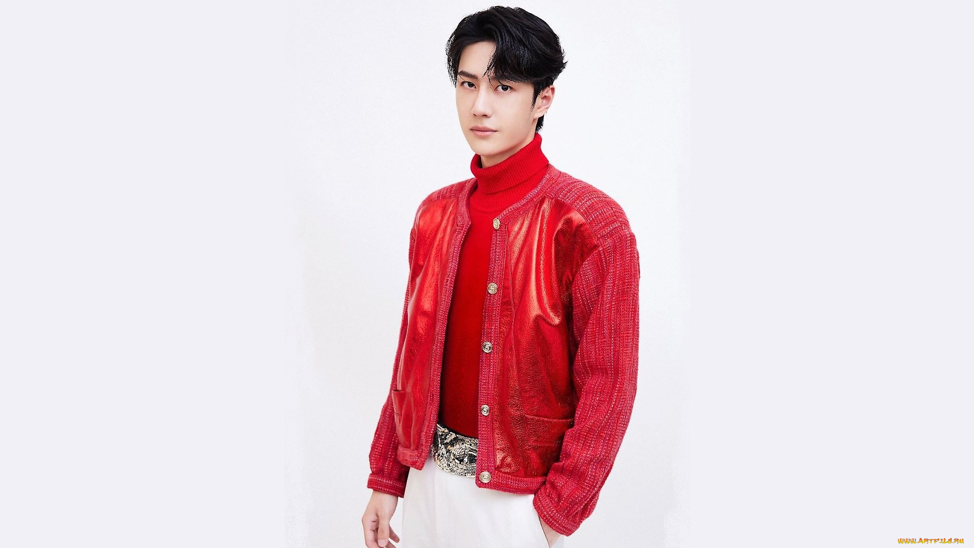 мужчины, wang, yi, bo, актер, куртка, свитер