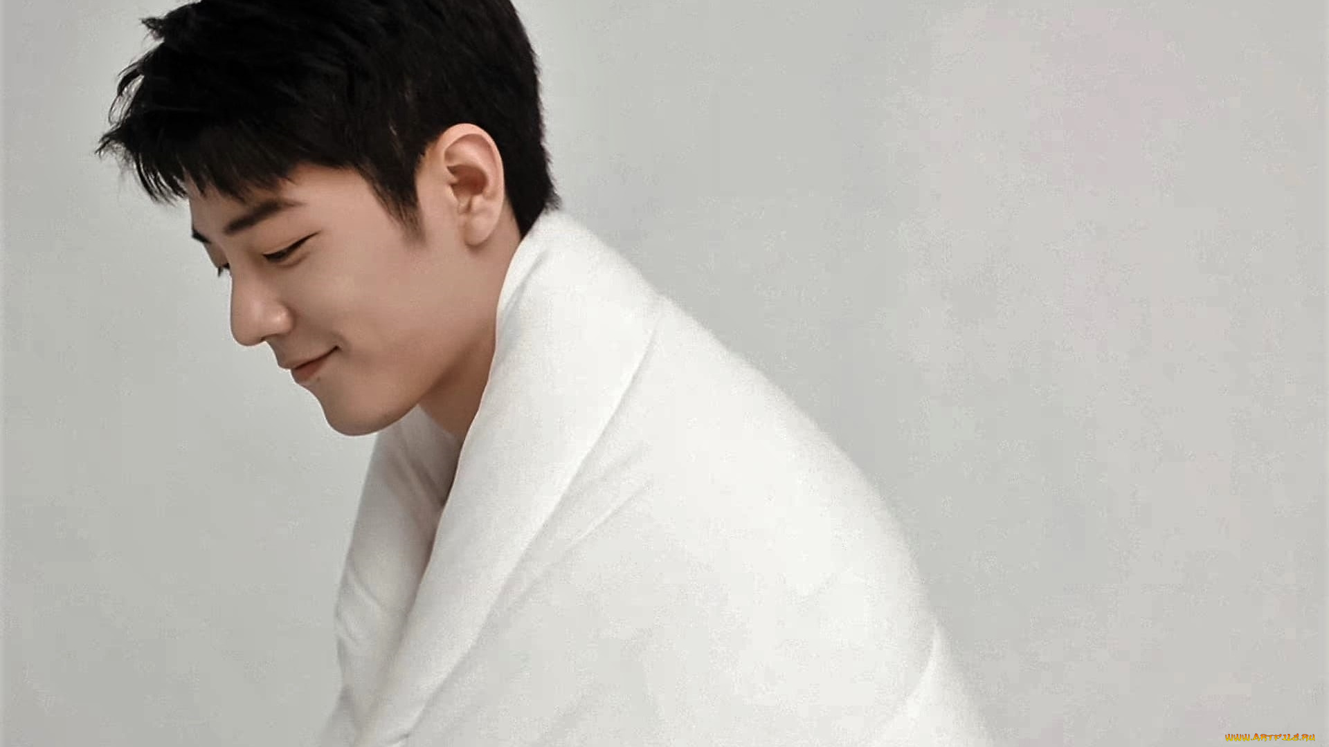 мужчины, xiao, zhan, актер, одеяло