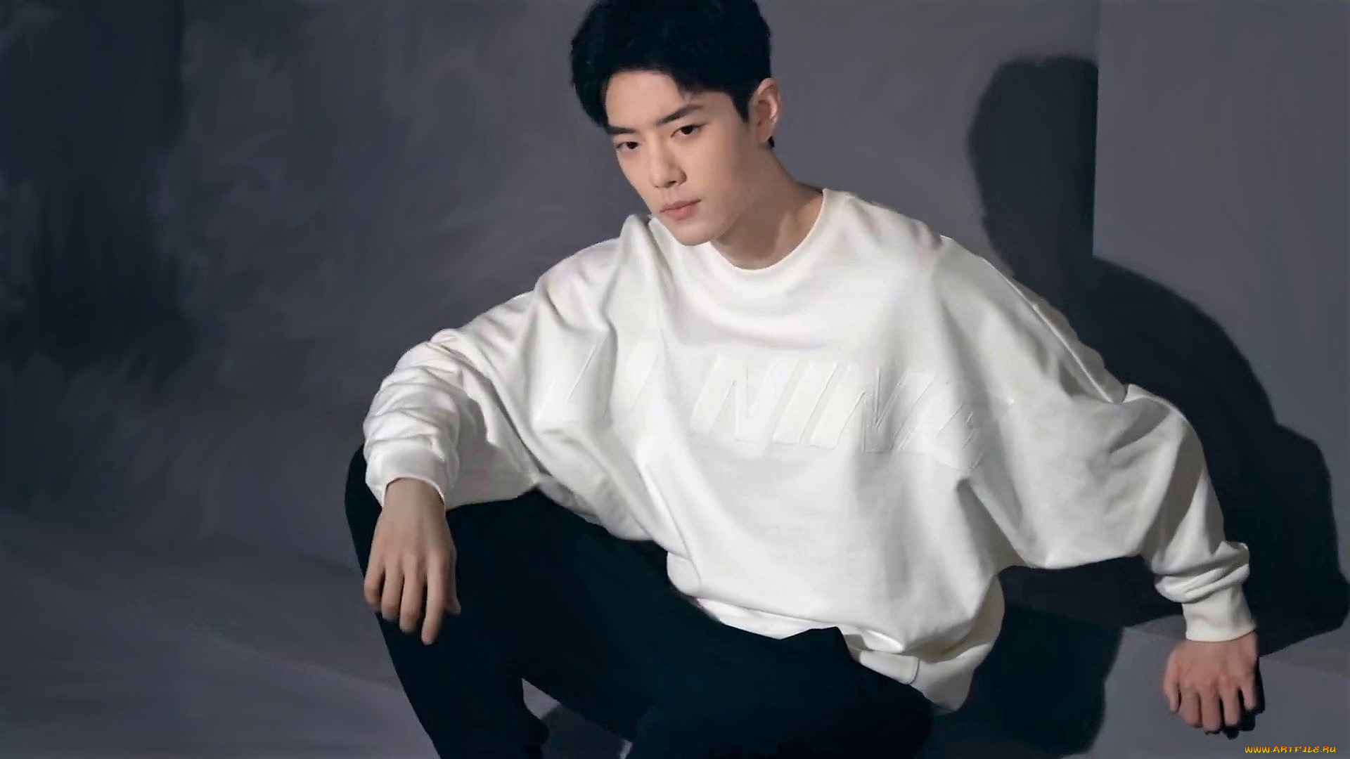 мужчины, xiao, zhan, актер, свитер