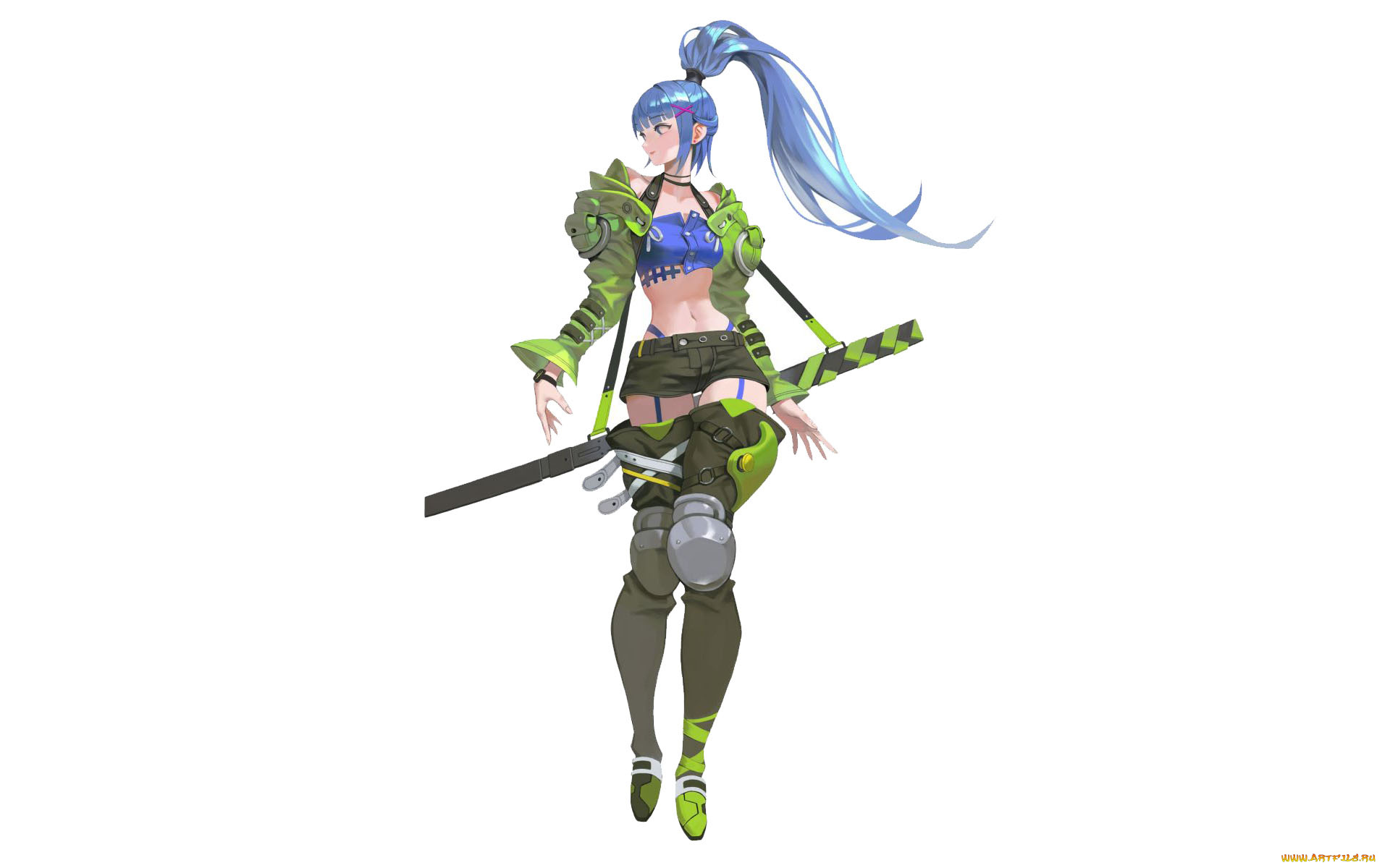 аниме, unknown, , другое, , девушка, оружие