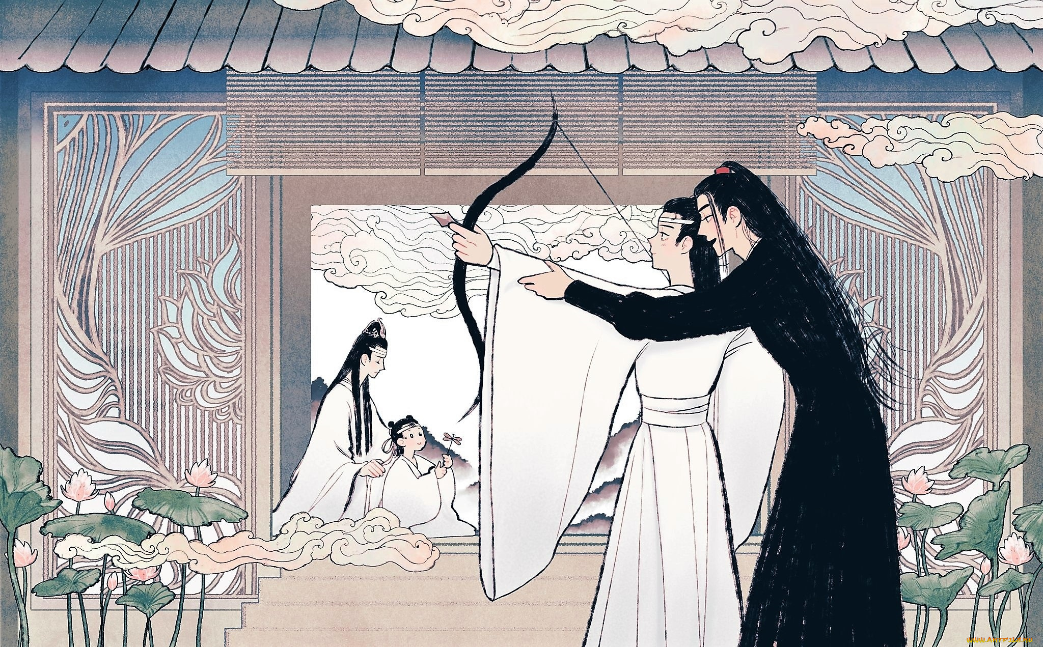 аниме, mo, dao, zu, shi, вэй, усянь, лань, ванцзи, сычжуй