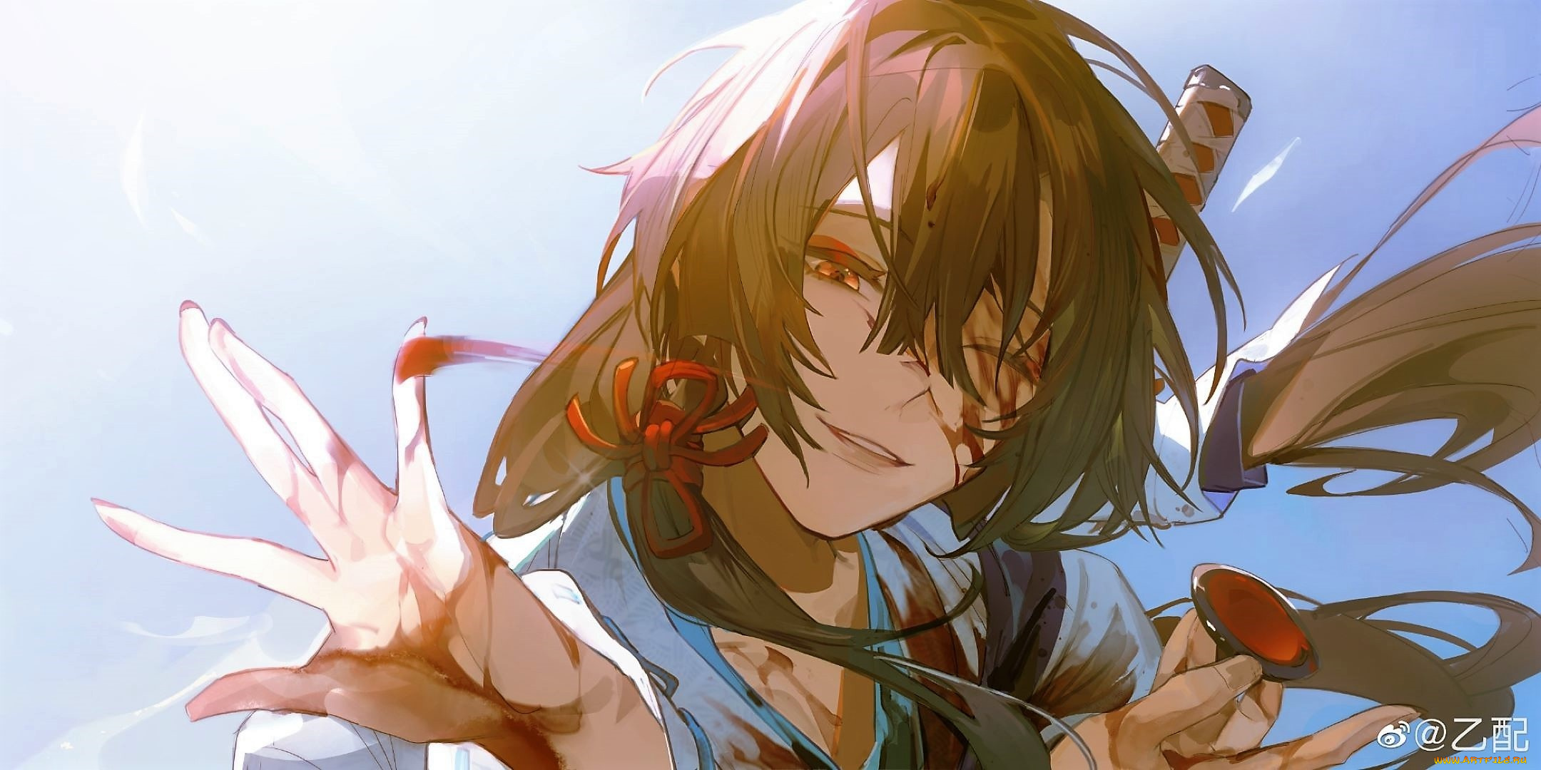 аниме, unknown, , другое, , лицо, оружие