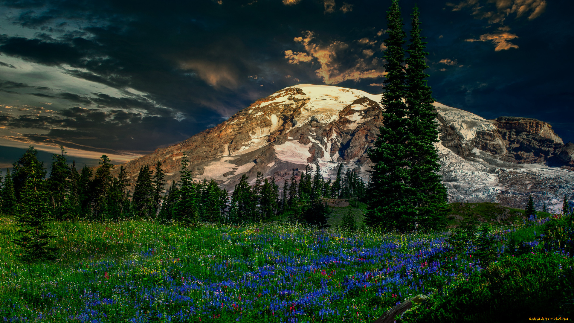 природа, горы, гора