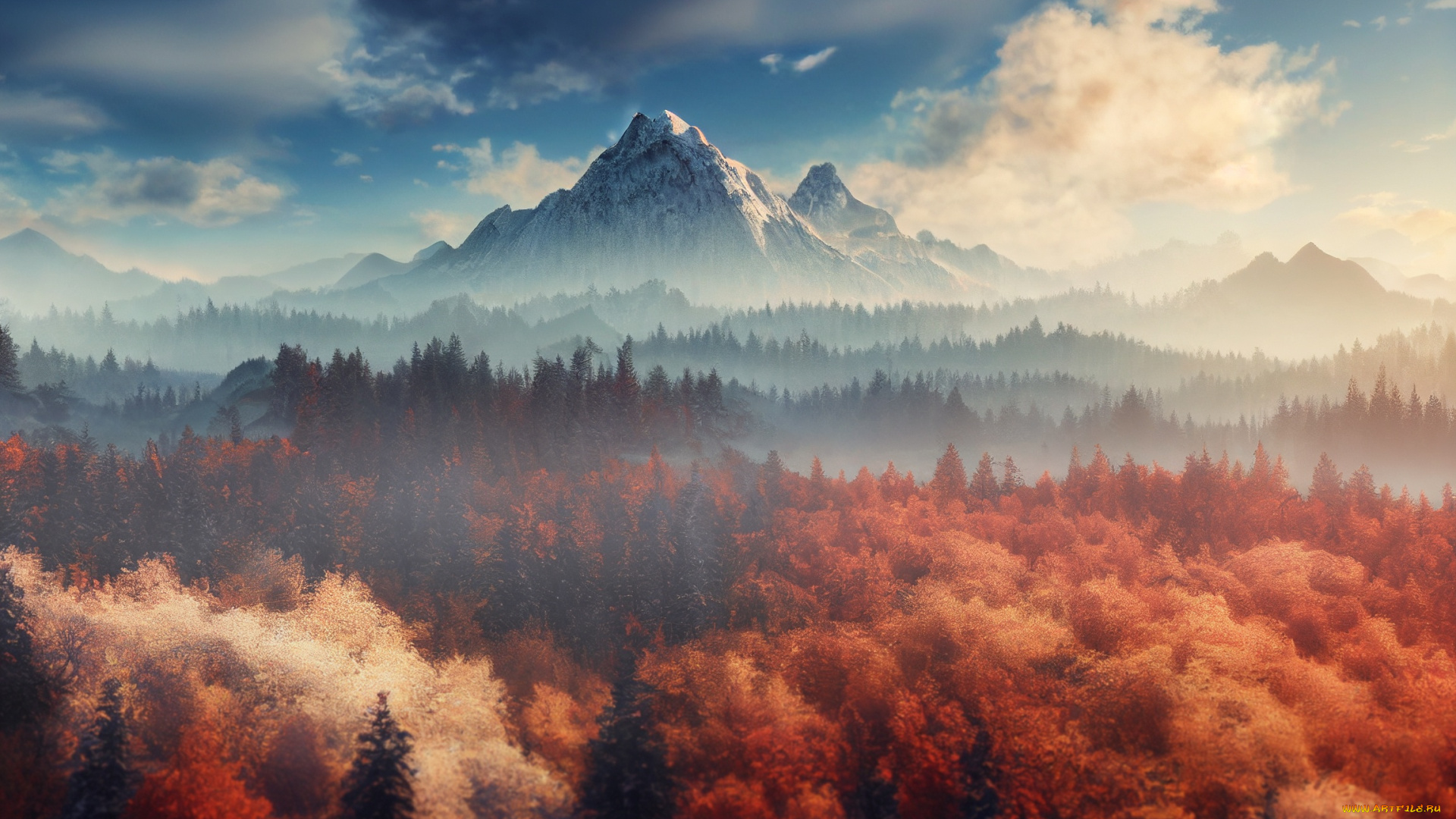 разное, компьютерный, дизайн, пейзаж, природа, ии-арт, нейросеть