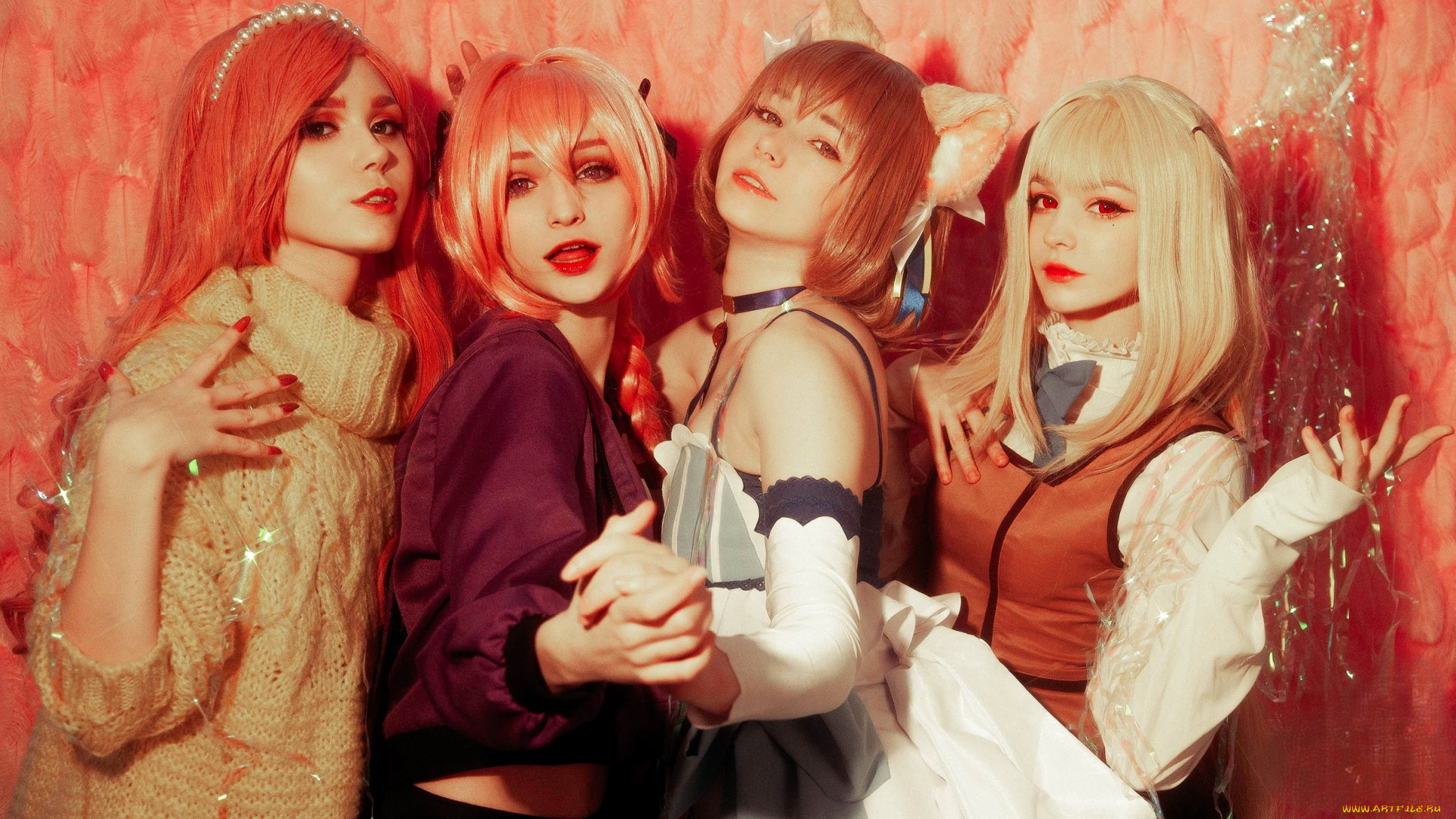 девушки, tenletters, подруги, наряды, образы, костюмы, косплей