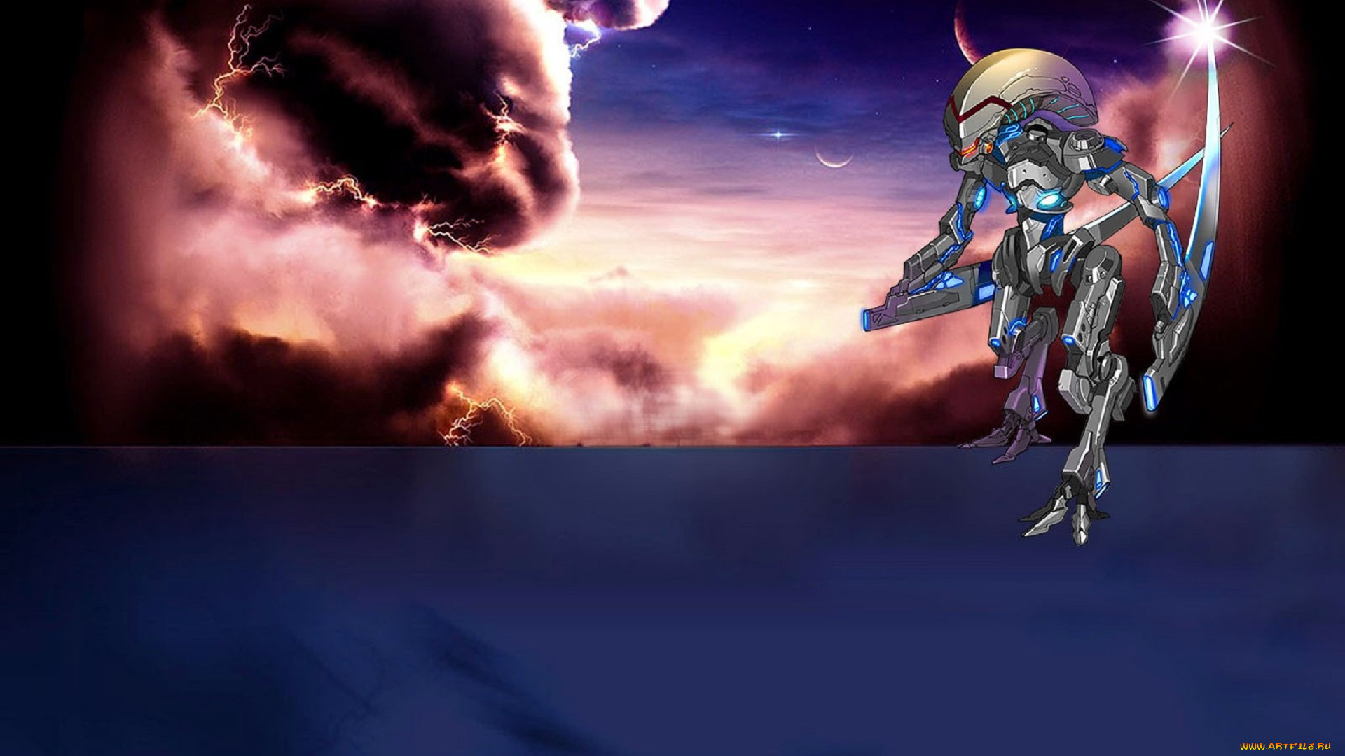 видео, игры, zero, online, космос, тучи, робот, оружие