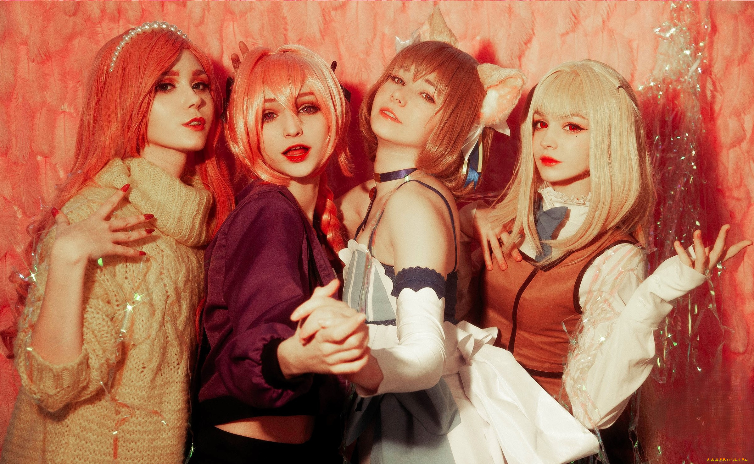 девушки, tenletters, подруги, наряды, образы, костюмы, косплей