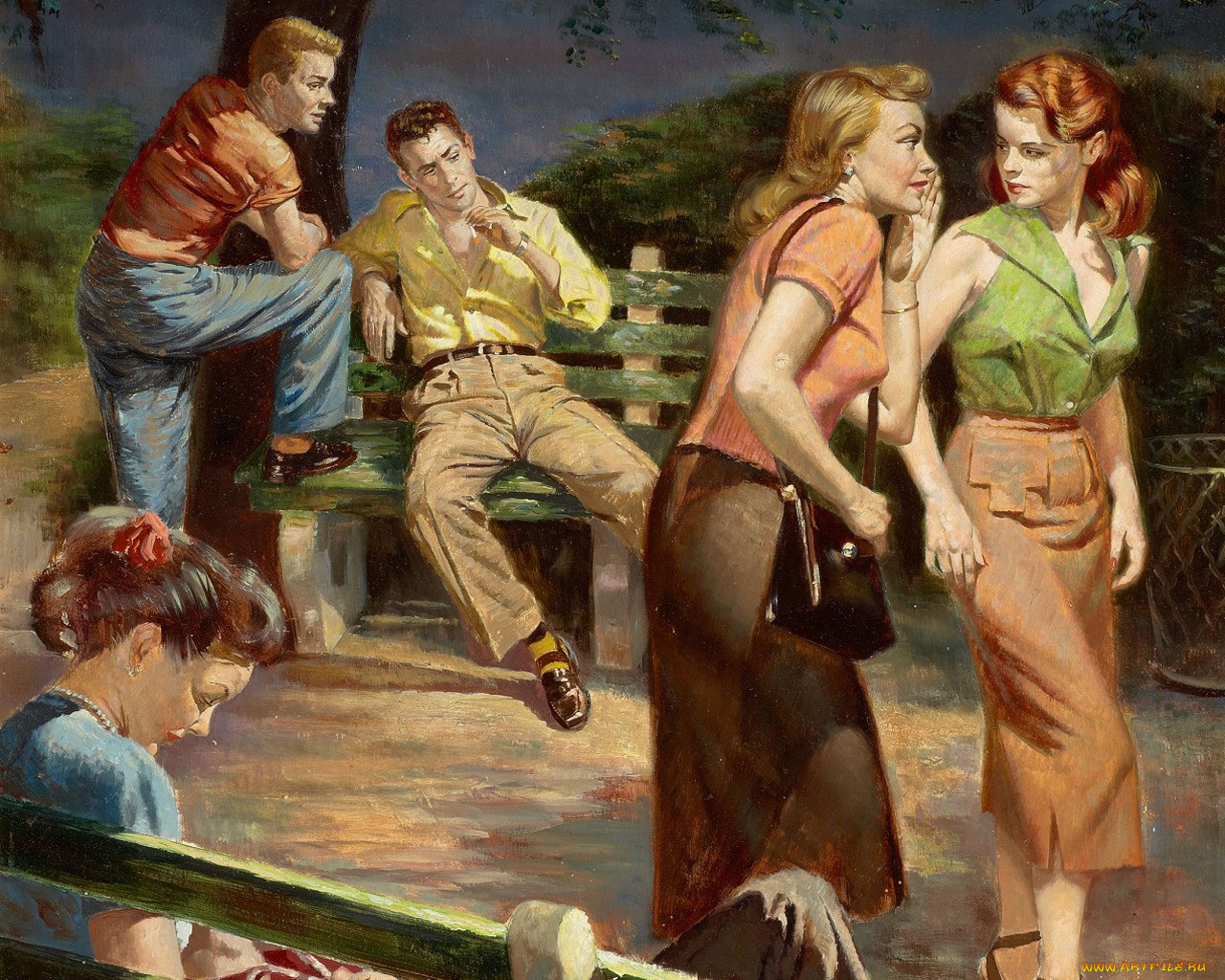 рисованные, люди