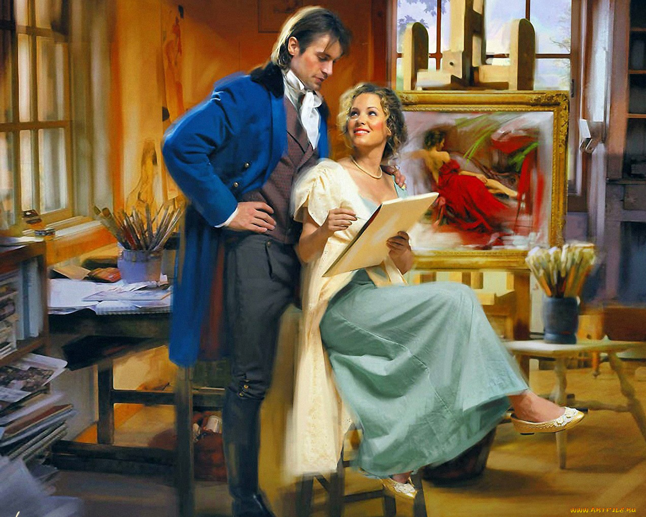 рисованные, люди