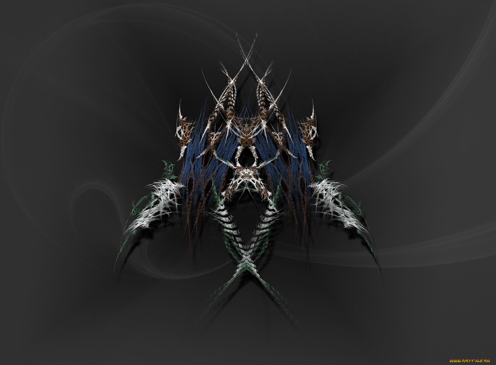 3д, графика, fractal, фракталы, фон, узор