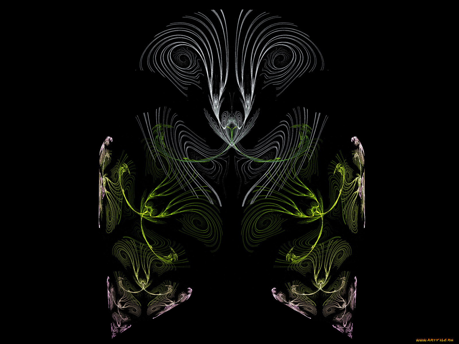 3д, графика, fractal, фракталы, узор, фон