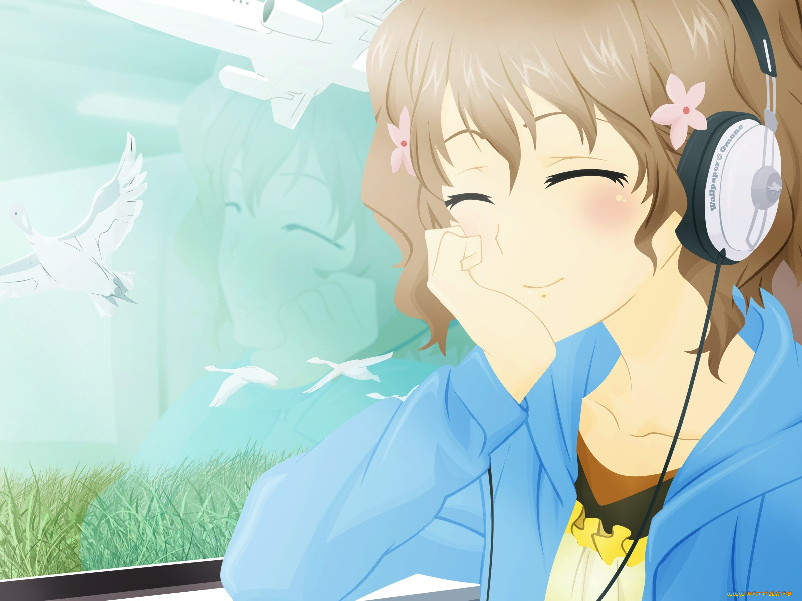 аниме, hana, saku, iroha, девушка