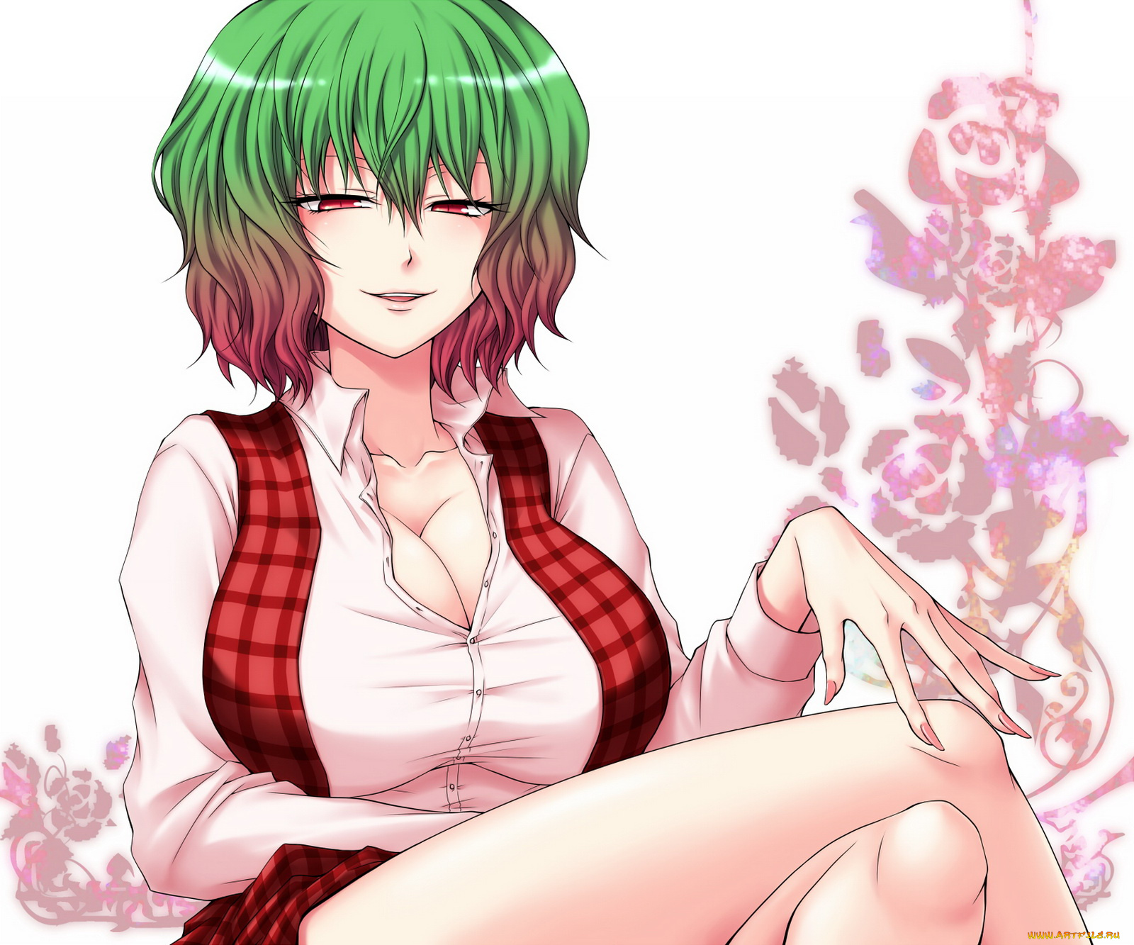 аниме, trigun, юка, казами, touhou