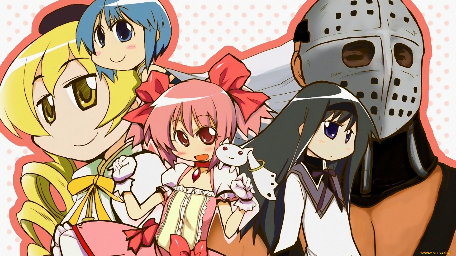 аниме, mahou, shoujo, madoka, magika, девушки