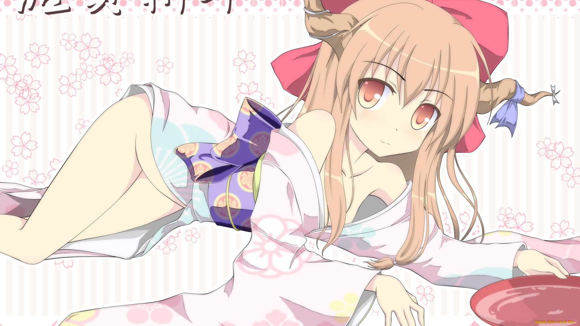 аниме, touhou, суйка, ибуки