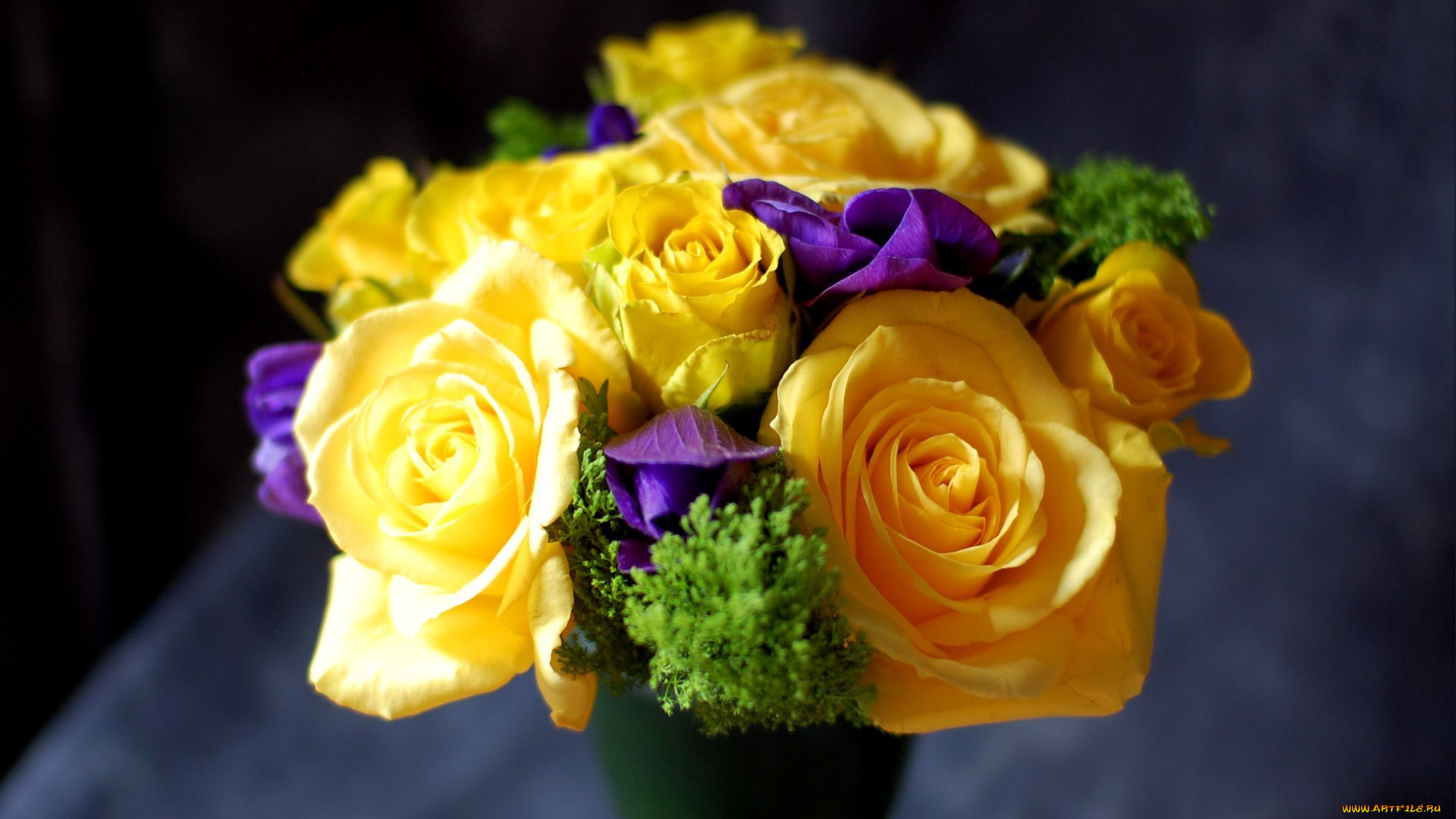 цветы, букеты, композиции, эустома, розы