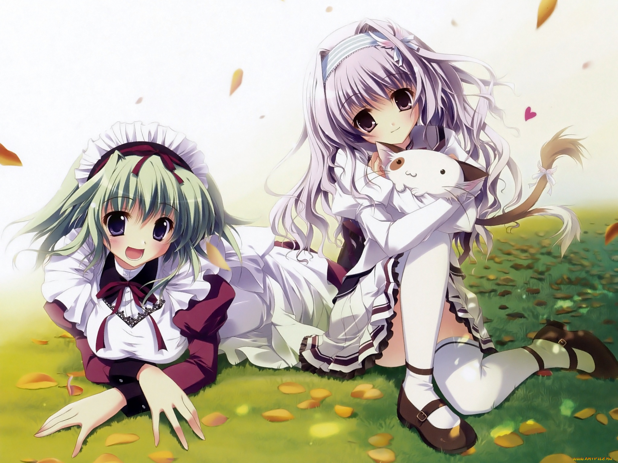 аниме, mashiro, iro, symphony, девушки