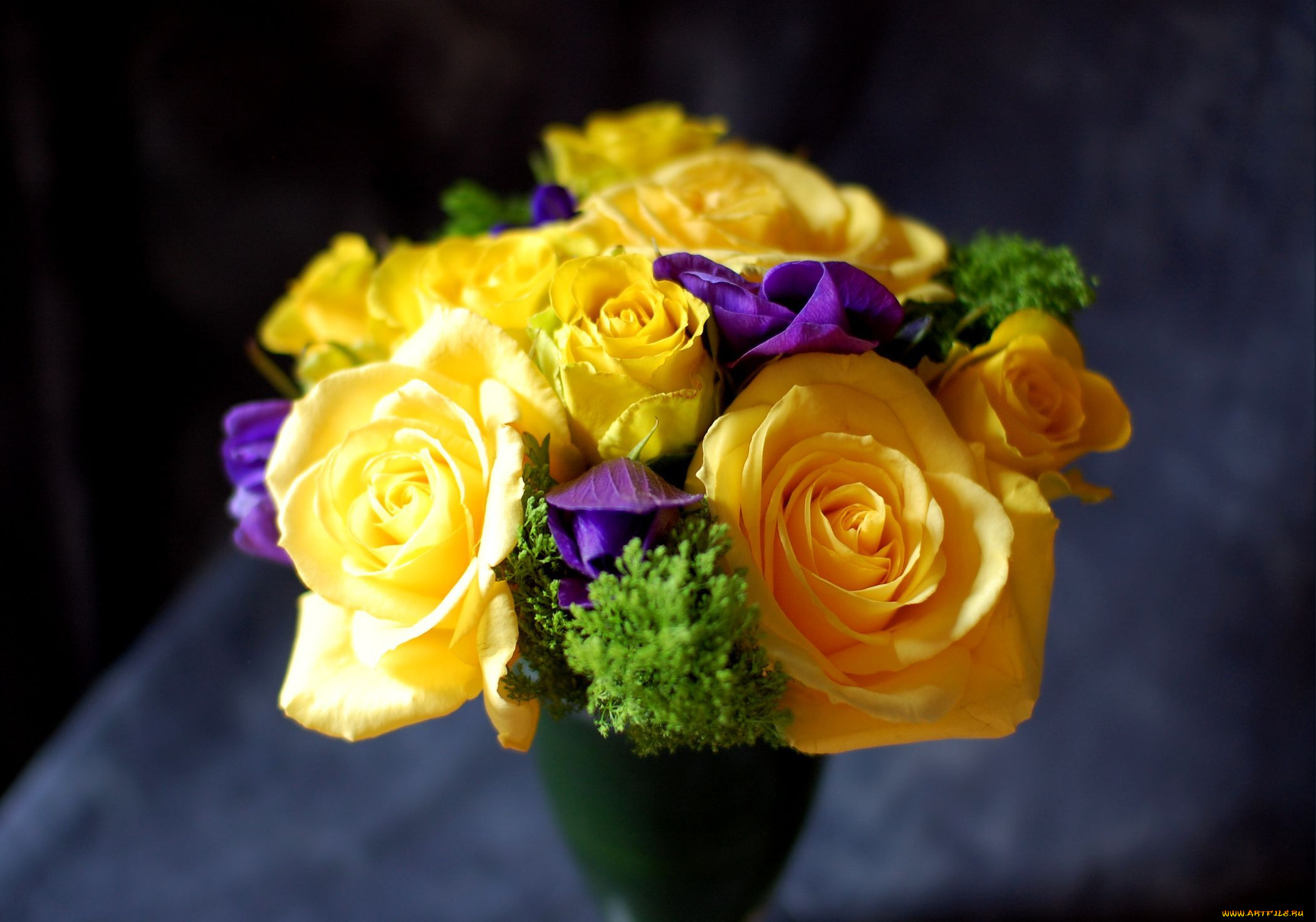 цветы, букеты, композиции, эустома, розы