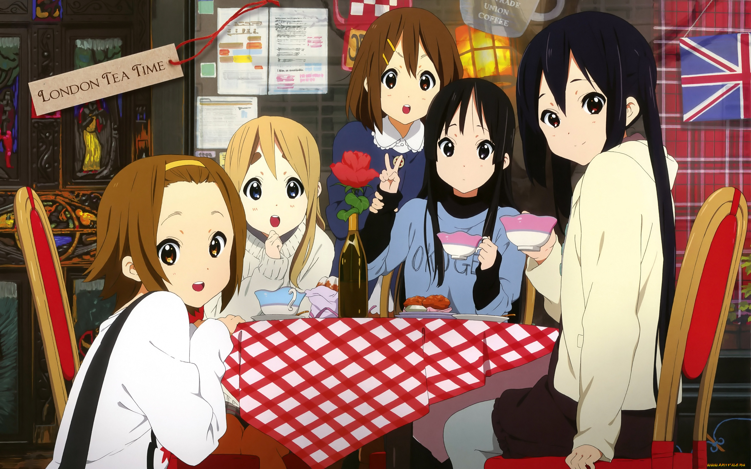 аниме, on, девушки