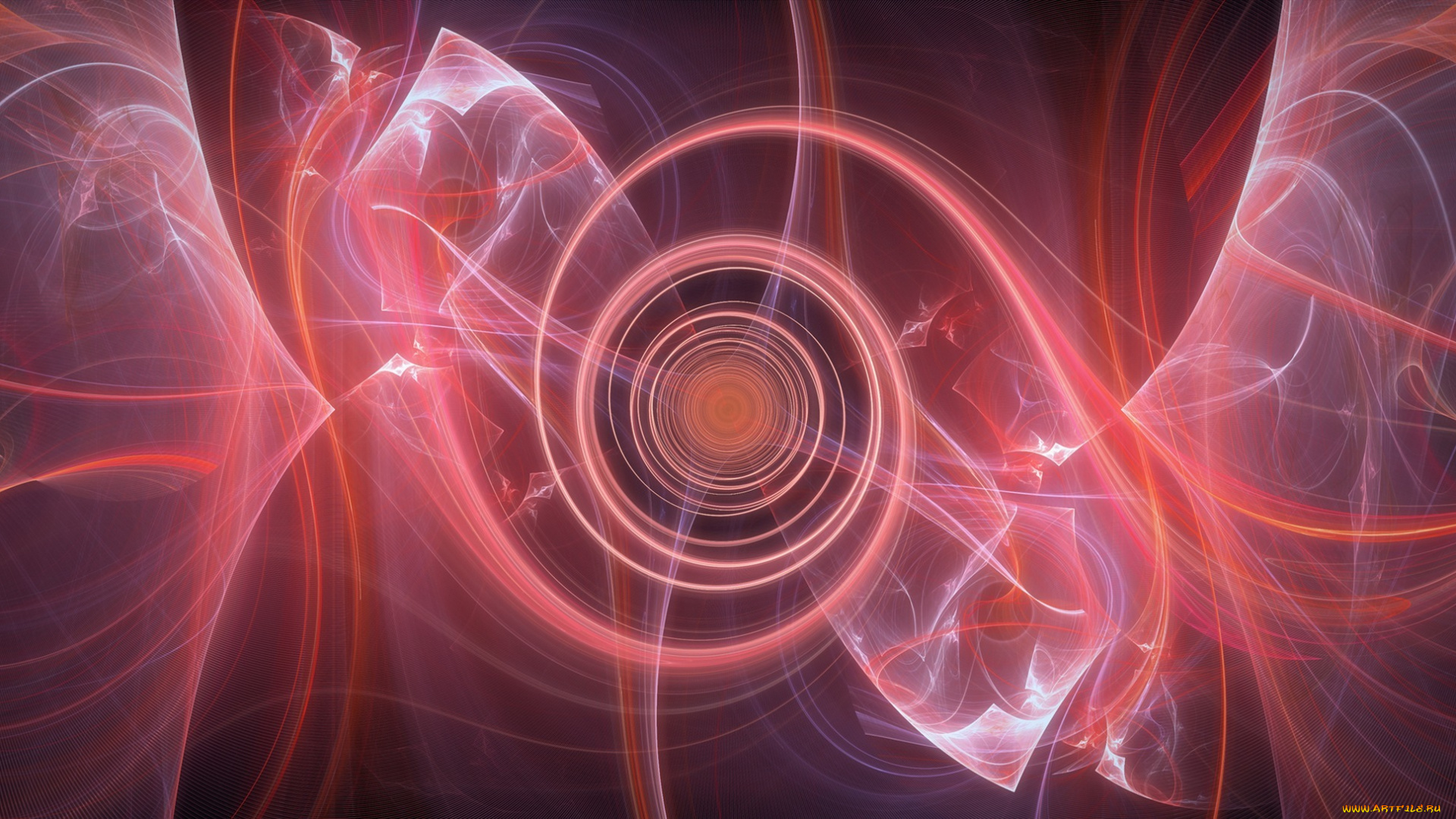 3д, графика, abstract, , абстракции, узор, линии, изгибы, круги, спираль