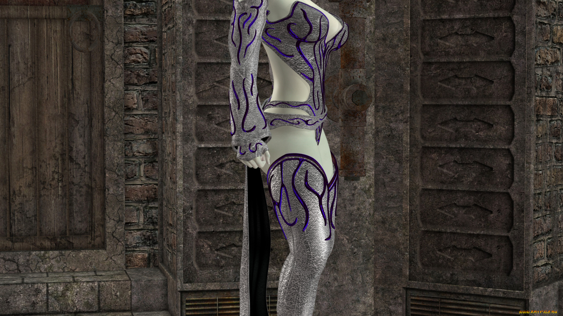 3д, графика, fantasy, , фантазия, эльфийка, взгляд