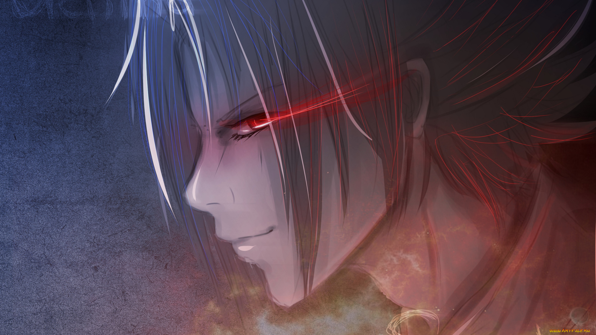 аниме, naruto, наруто, брюнет, парень, саске