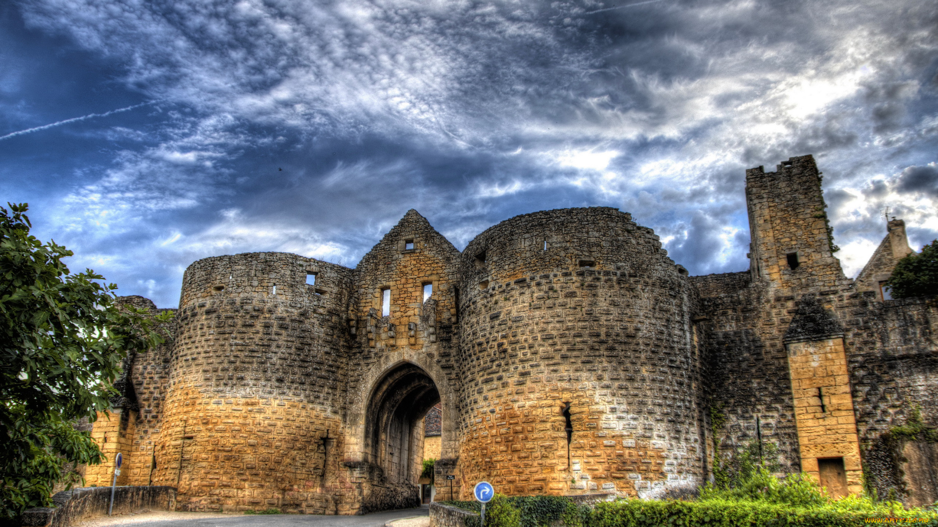 франция, , , домм, города, -, дворцы, , замки, , крепости, крепость, домм, франция