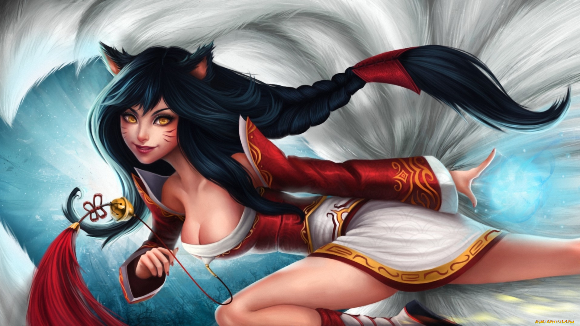 league, of, legends, видео, игры, волосы, бег, девушка