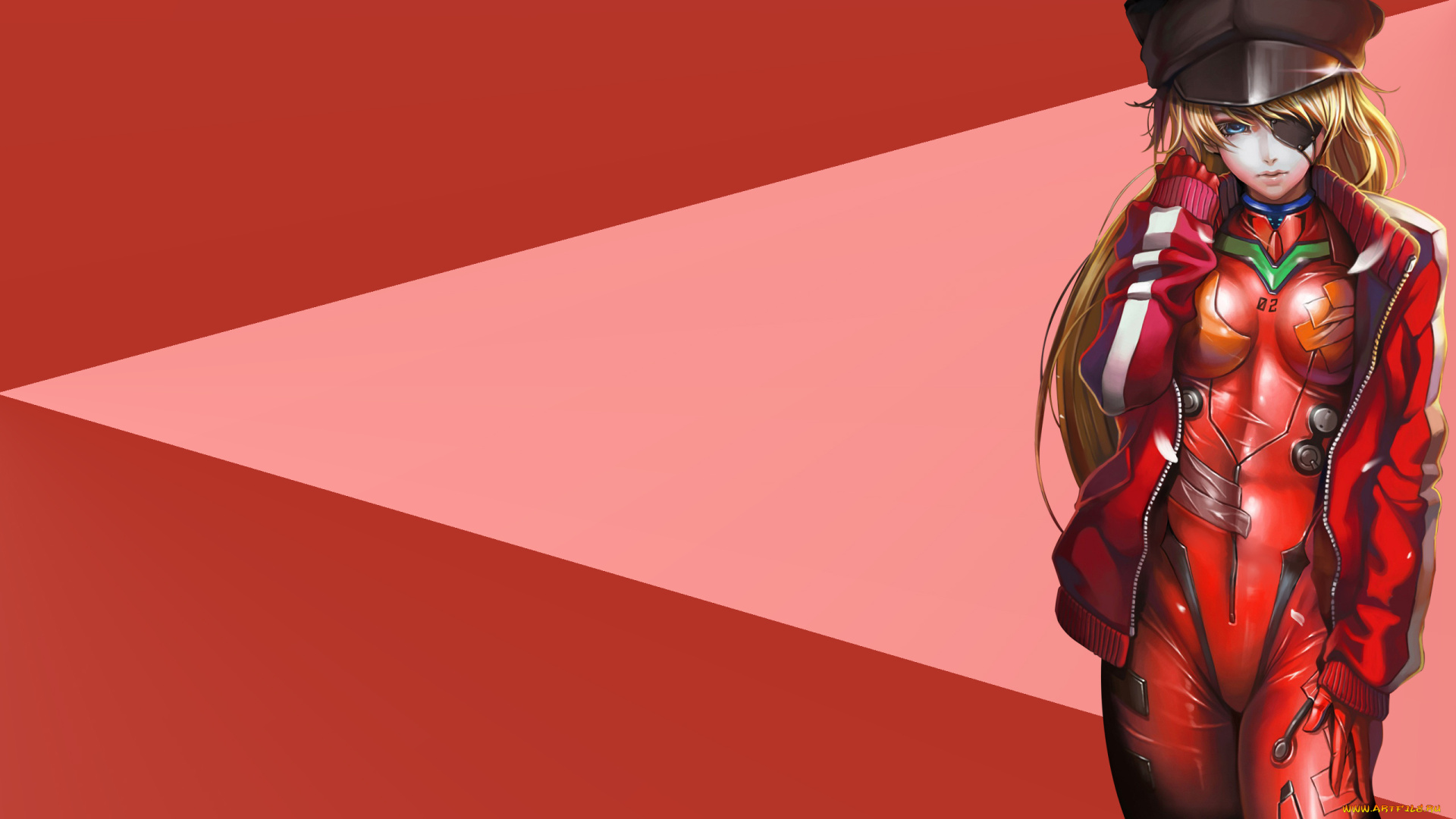 neon, genesis, evangelion, аниме, evangelion, фон, девушка, asuka, langley