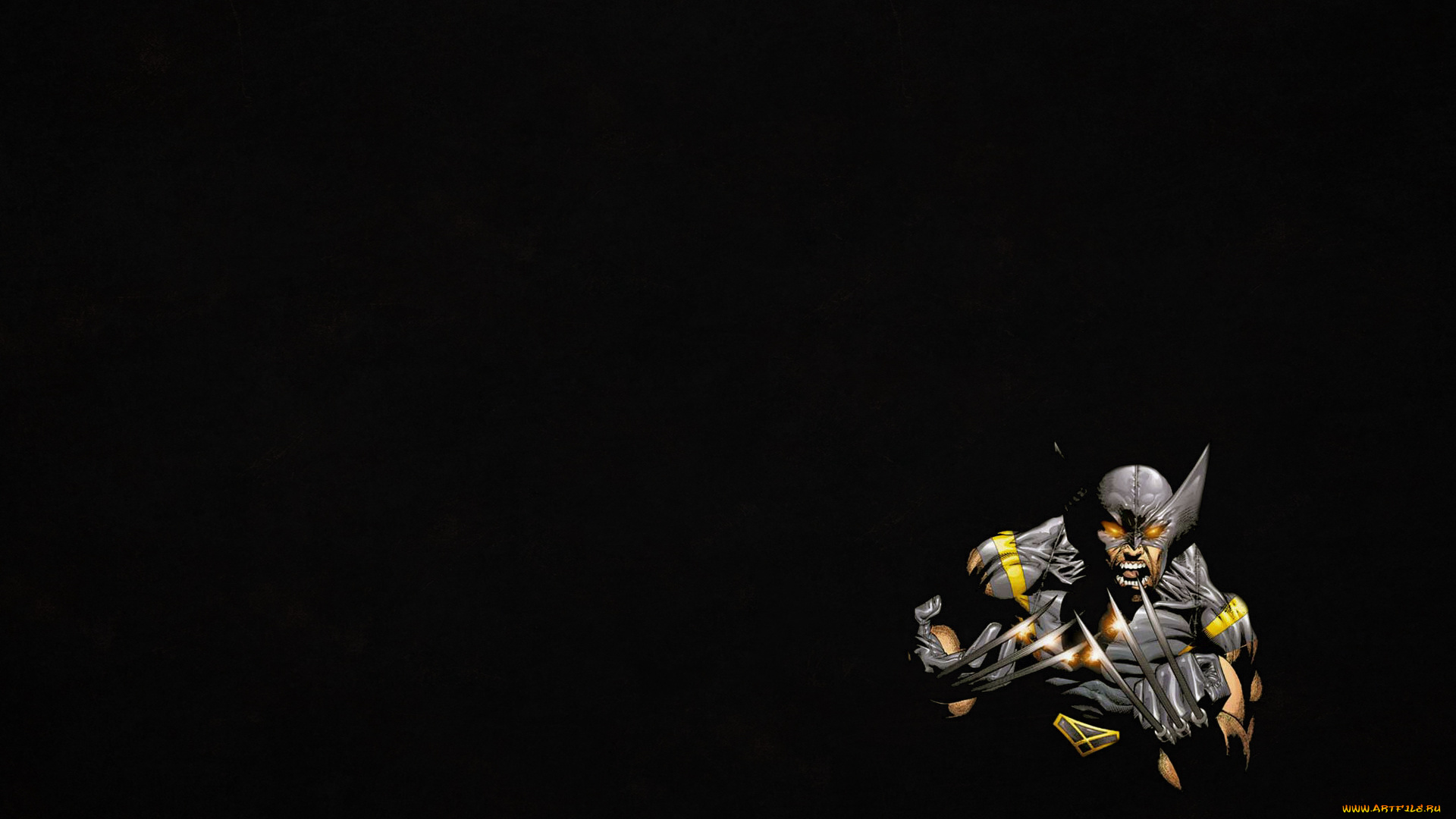 рисованные, комиксы, герой, лезвия, минимализм, комикс, росомаха, марвел, ярость