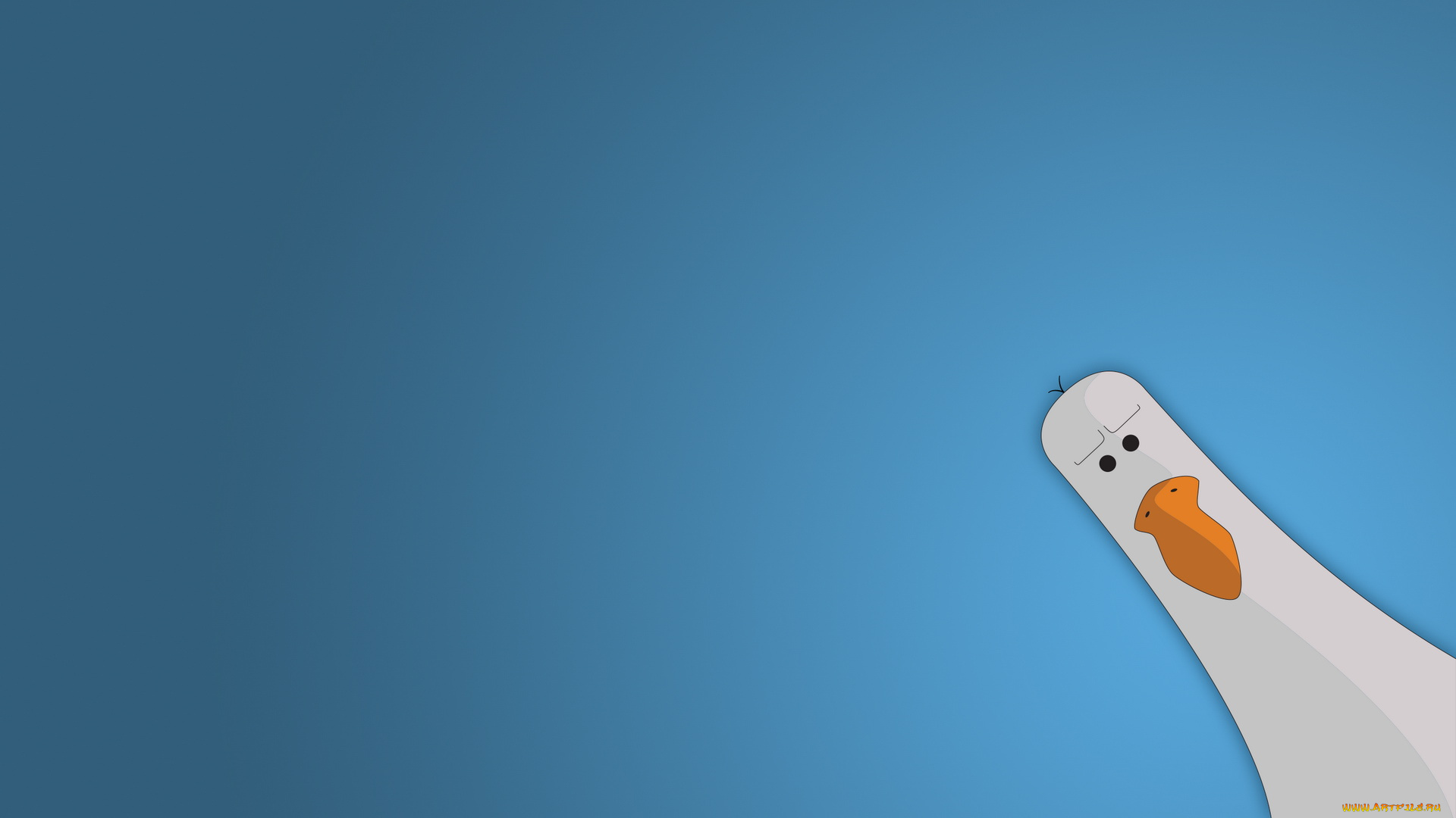 рисованные, минимализм, клюв