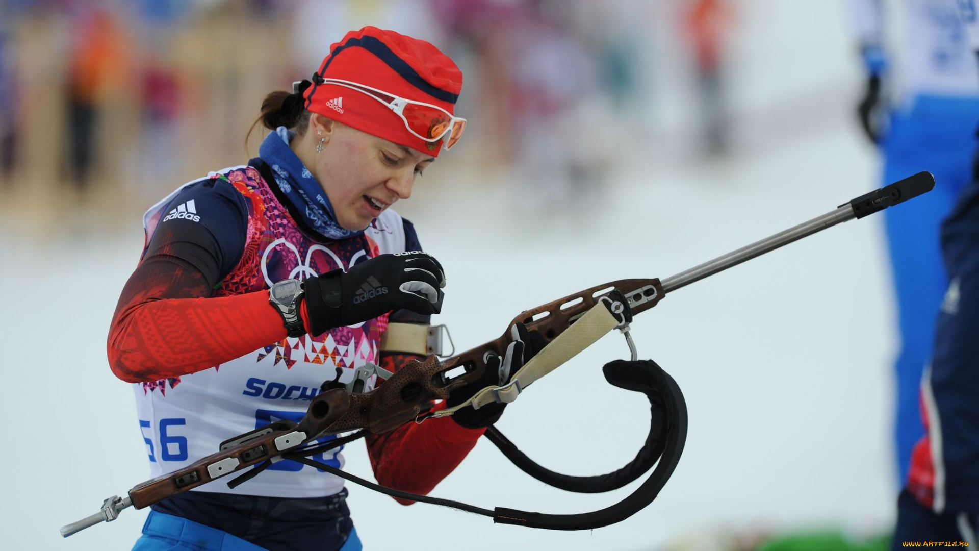 спорт, биатлон, биатлонистка, россия, ольга, вилухина, сочи, олимпиада, выстрел, подготовка, винтовка, трасса, спортсменка, соревнование