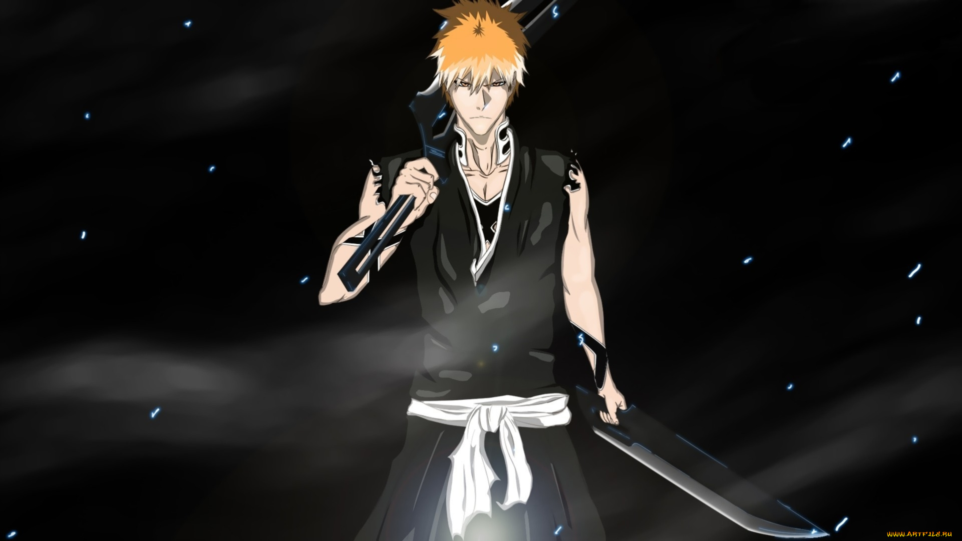 аниме, bleach, sword, shinigami, by, inec, dve, blade, is, me, kurosaki, ichigo