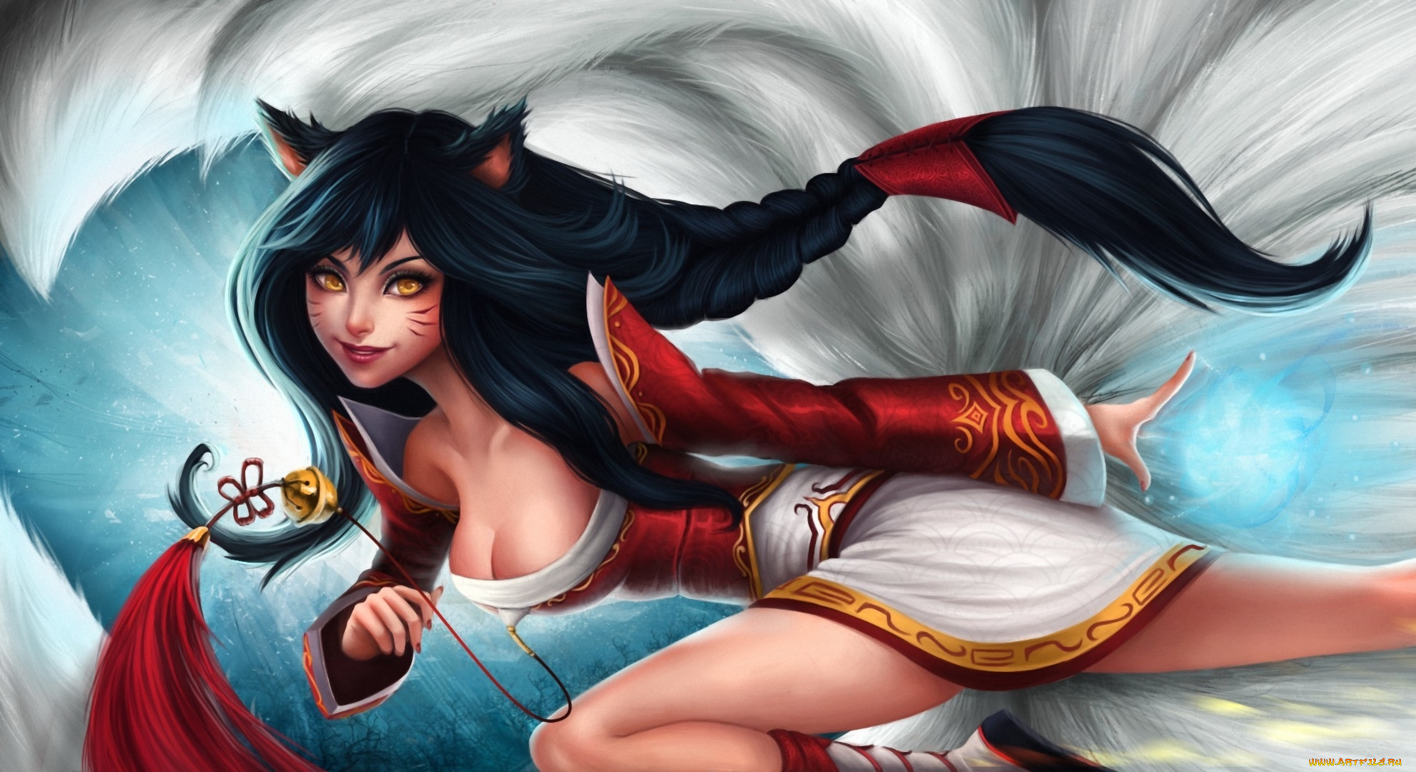 league, of, legends, видео, игры, волосы, бег, девушка