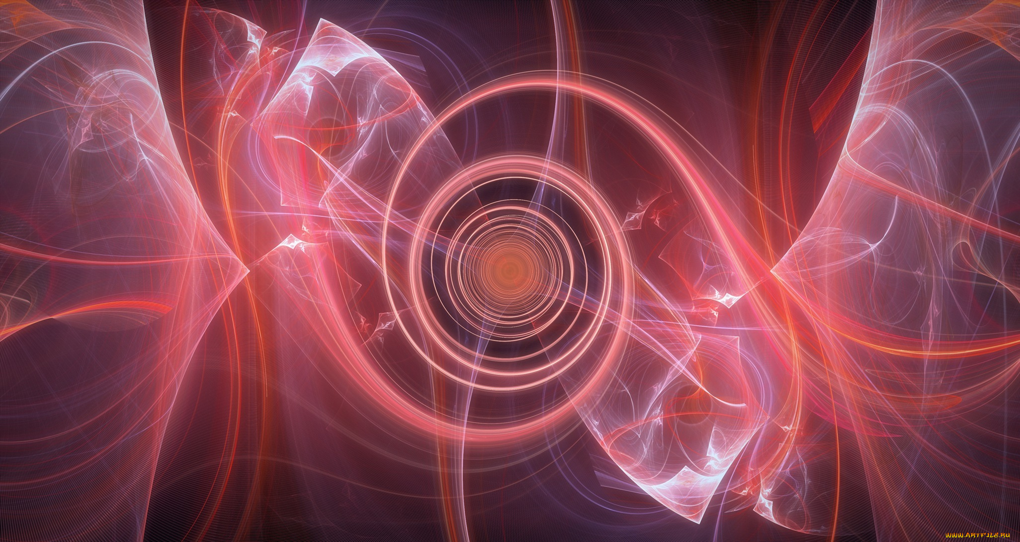 3д, графика, abstract, , абстракции, узор, линии, изгибы, круги, спираль