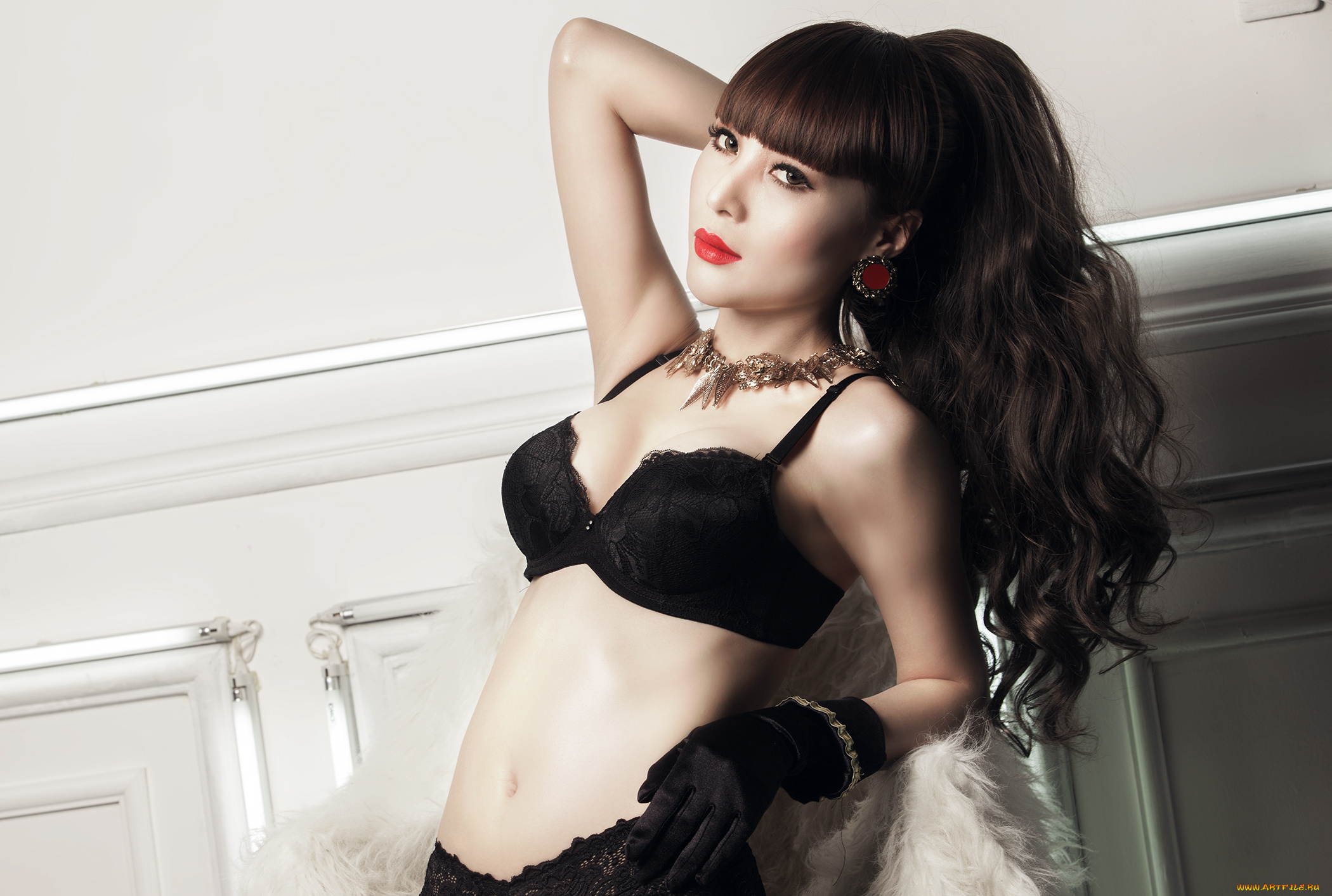 девушки, -unsort, , азиатки, белье